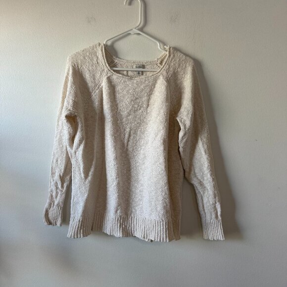 L.L. Bean Sweaters - L.L. Bean Cotton Slub Rollneck Pullover in Cream